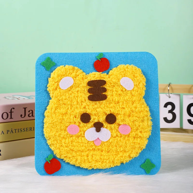 Beginner Kids Sewing Kit – DIY Embroidery & Felt Animal Dolls