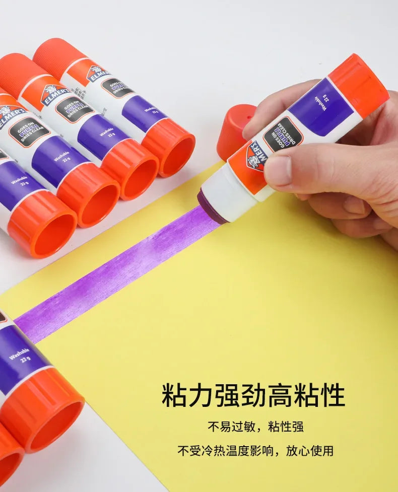 Elmer's Transparent Solid Glue Stick Color-changing Glue, Washable, Suitable for Handcraft DIY, Cosplay,Eyebrow Shaping