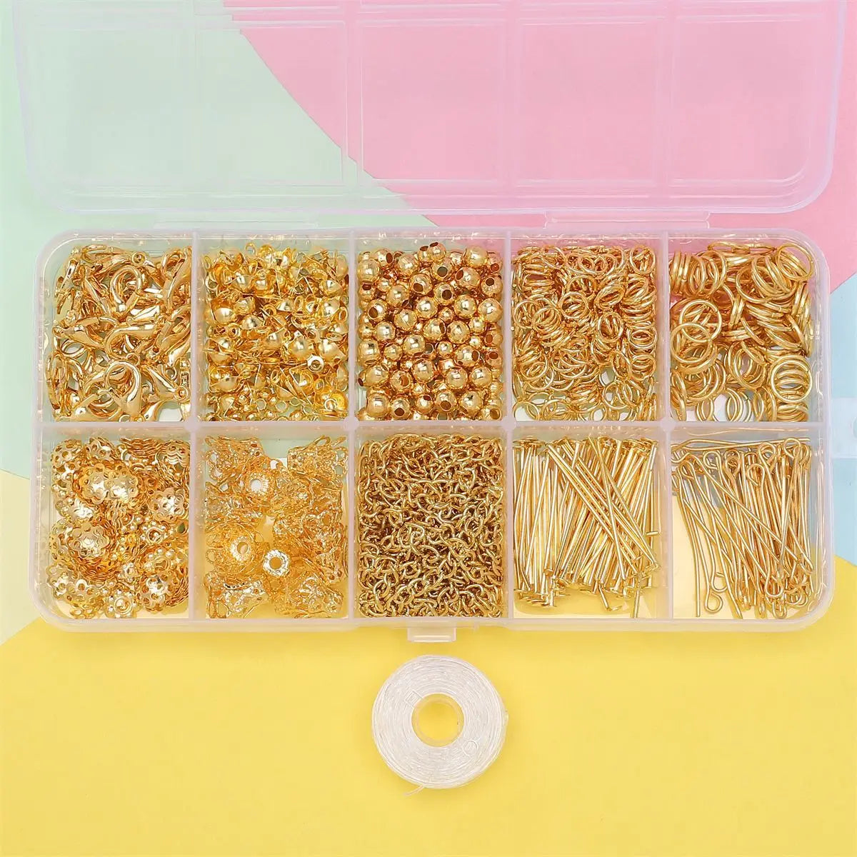 Jewelry Making Starter Kit – DIY Beads & Findings Set for Earrings and Necklaces