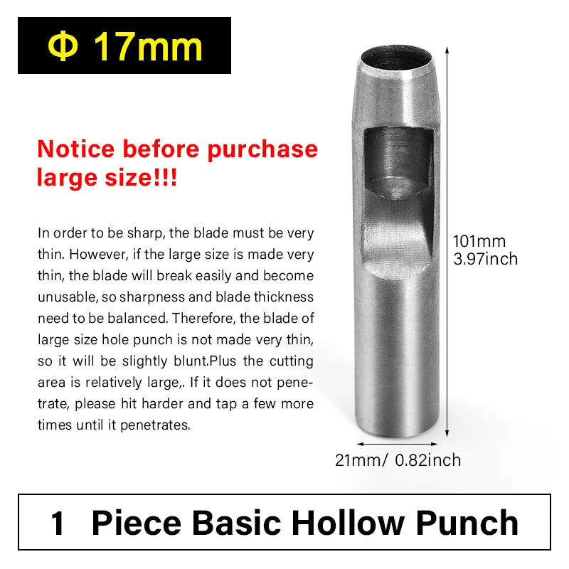 Leather Hollow Punch Tools