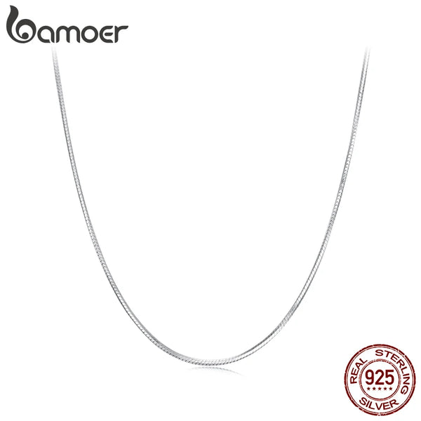 Gold Over 925 Sterling Silver Snake Chain Necklace