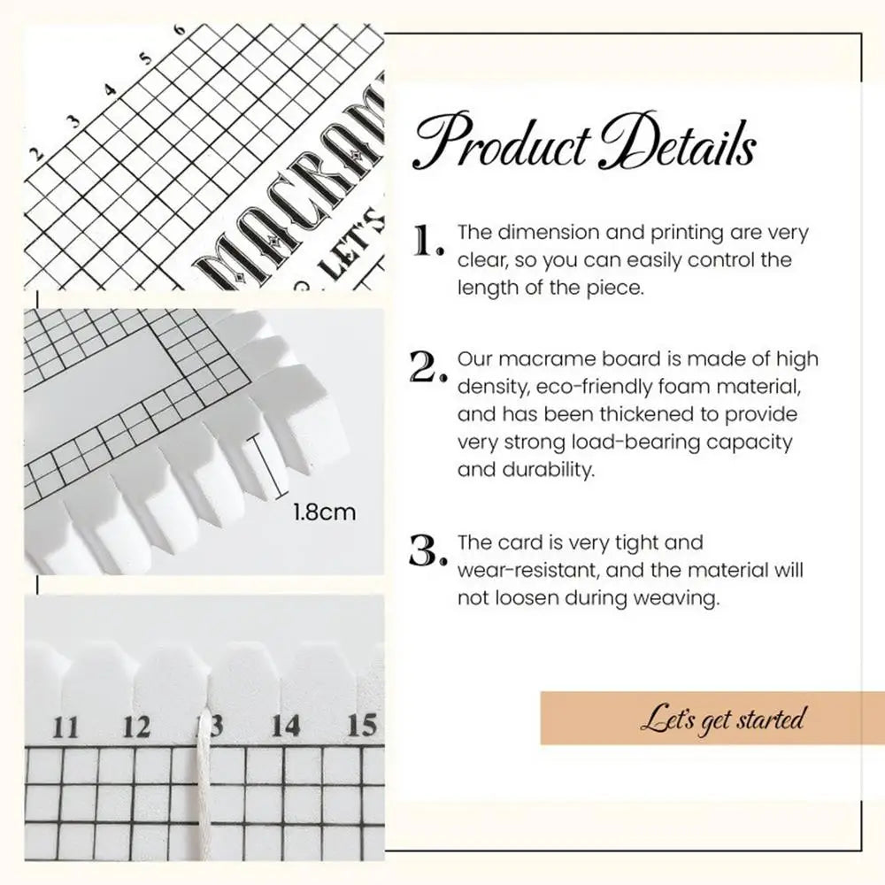Macrame Board with T Pins Kit