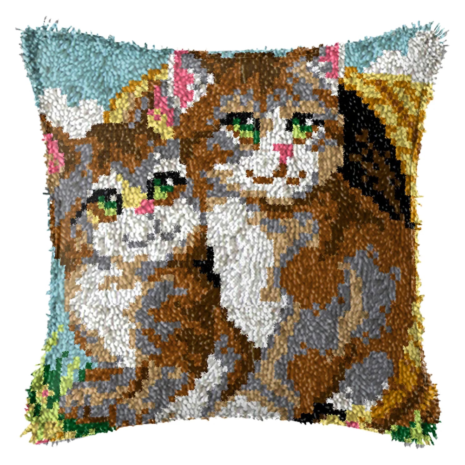 Cats Latch Hook Kit – DIY Carpet, Pillow & Cushion Craft Set