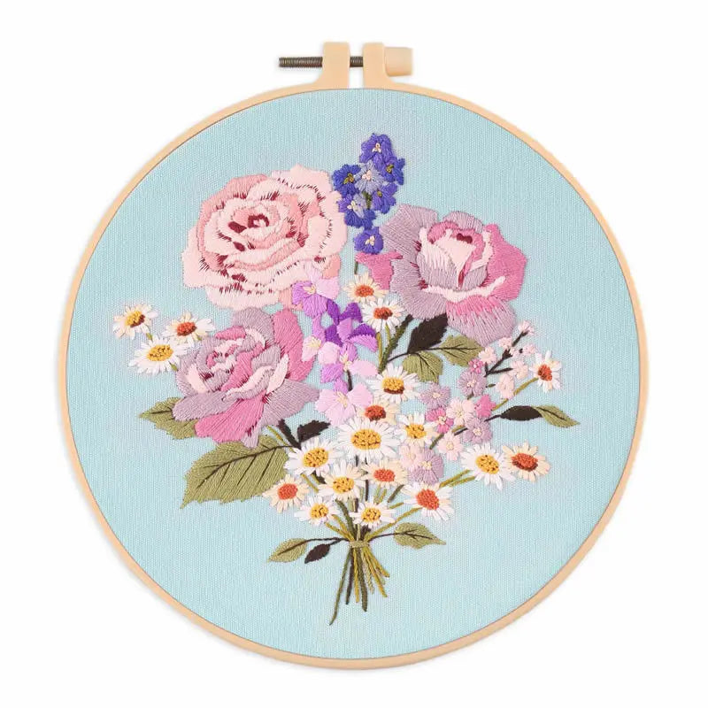 Embroidery Kit for Beginners – Fabric Cross Stitch Kit for Adults DIY