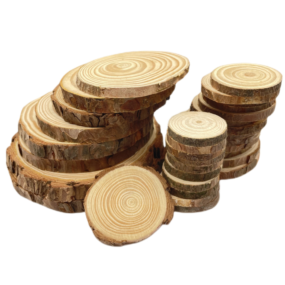 Natural Pine Wood Slices – DIY Craft & Wedding Decor