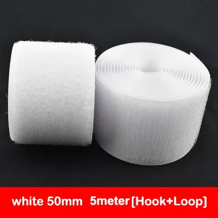 Hook & Loop Sewing Fastener Tape – Non-Adhesive Nylon (5M/Pair, 16–150mm)