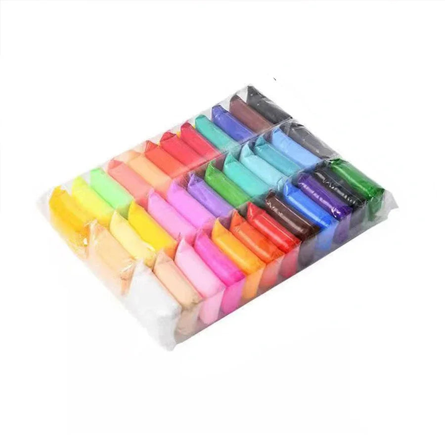 36-Color Air-Dry Clay Set – Ultra Light Modeling Clay with Tools for Kids & DIY Crafts