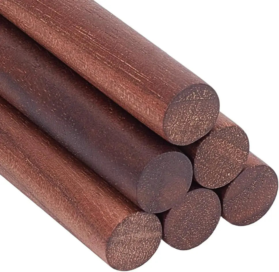 Walnut Dowel Rods – 14pcs 5.9" x 0.4" Wooden Craft Sticks for DIY & Carving