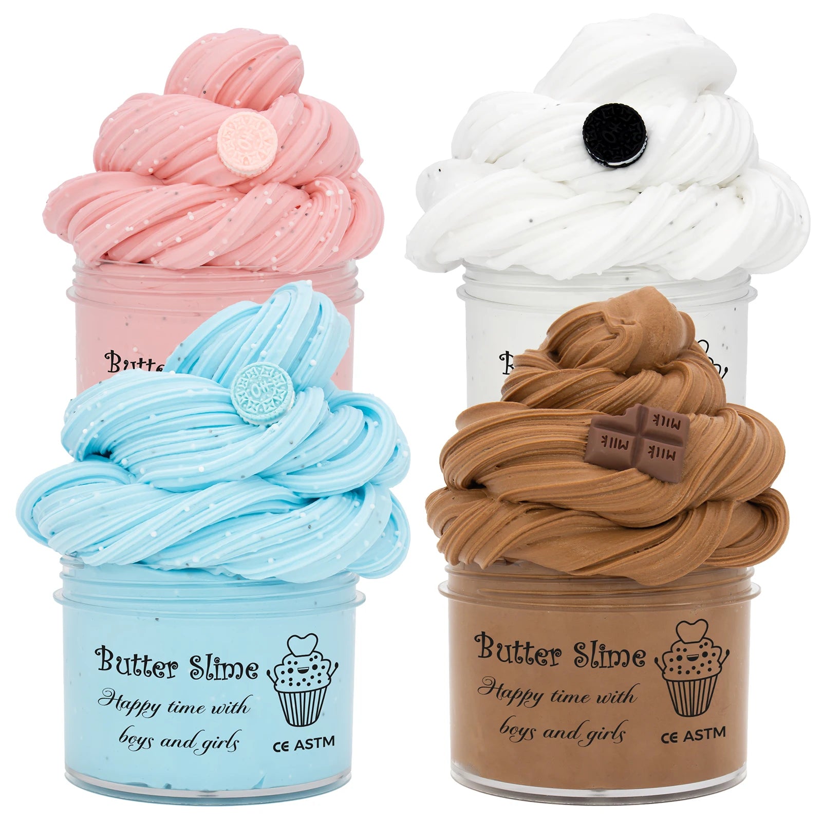 DIY Chocolate Slime Kit – Fluffy Putty for Kids