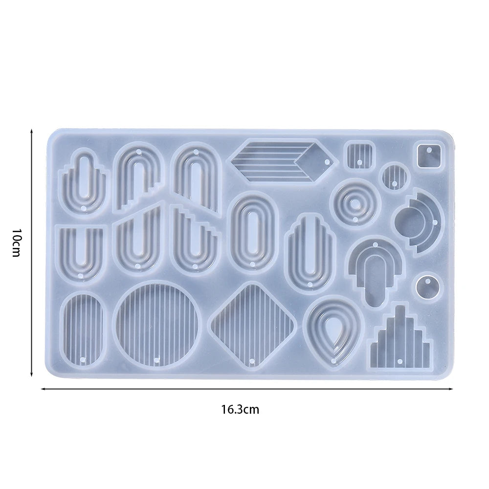DIY Earring & Charm Mold – Heart, Leaf, Moon Shapes