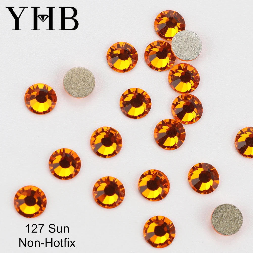 YHB Cold-Fix Crystal Rhinestones – 101–133 PCS for DIY Crafts