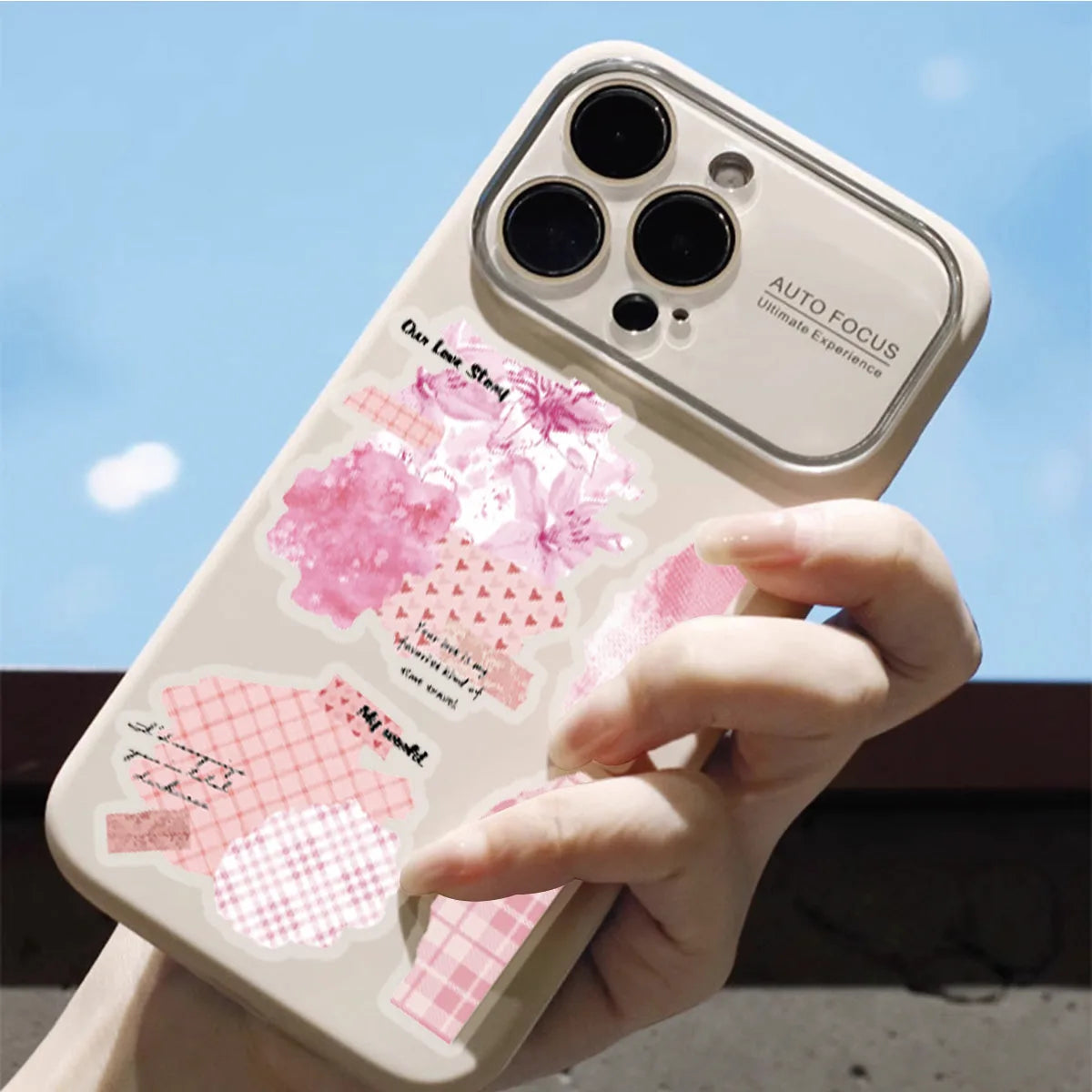 Pink Cute Pattern Stickers – 40PCS Aesthetic Decals for DIY Crafts & Scrapbooks