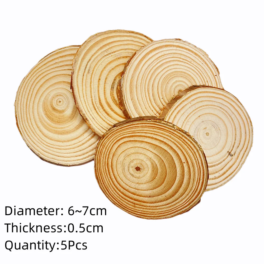 Natural Pine Wood Slices – DIY Craft & Wedding Decor