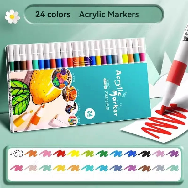 12–80 Color Acrylic Paint Marker Set