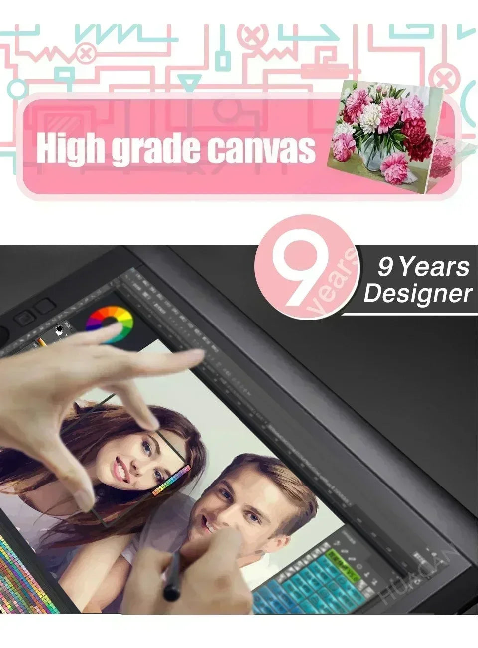 Disney Stitch Paint by Numbers – Frameless Cartoon Wall Art for Home & Bedroom