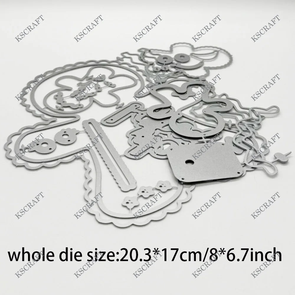 KSCRAFT Gingerbread Man Cutting Dies – DIY Scrapbooking & Card Stencils