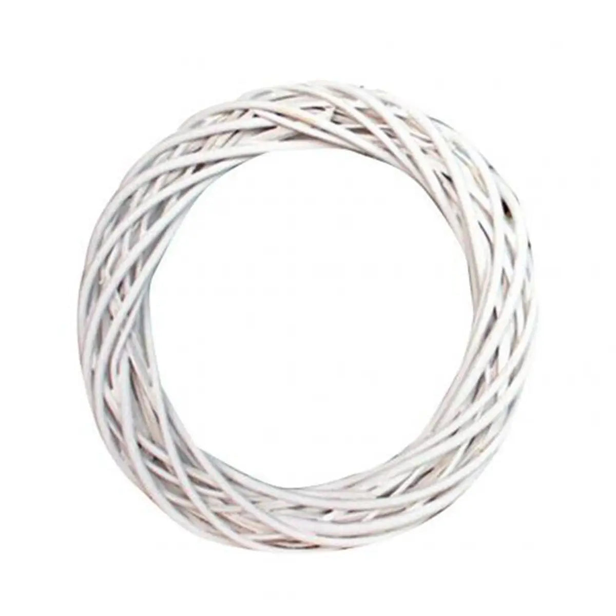 White Rattan Wreath – Blank Vine Garland Ring for Wedding & Christmas Decoration