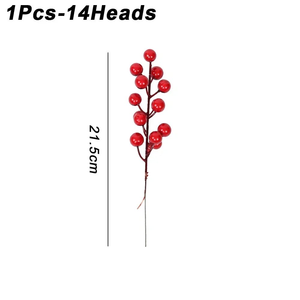 Artificial Holly Berry Stems – Christmas Décor
