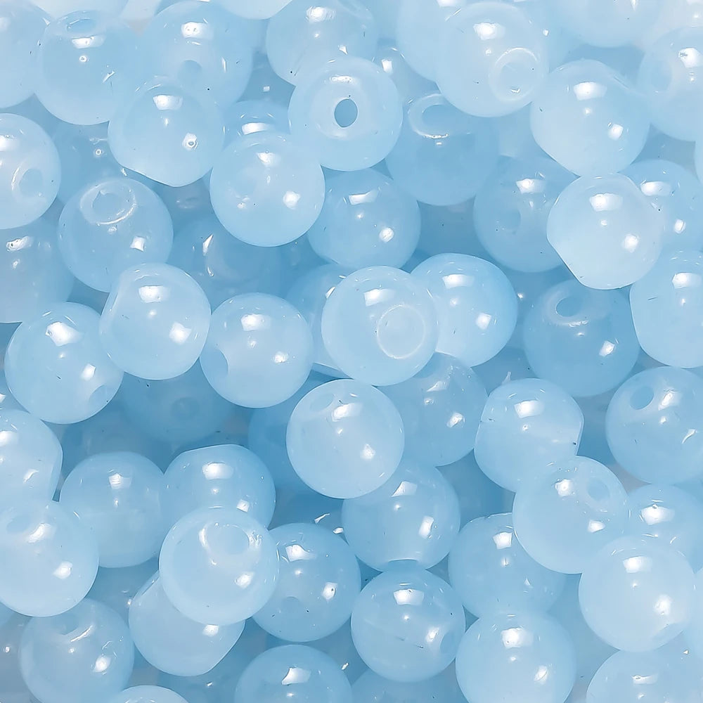 6mm Glass Round Beads – 30/50PCS Colorful Spacer Beads for DIY Jewelry