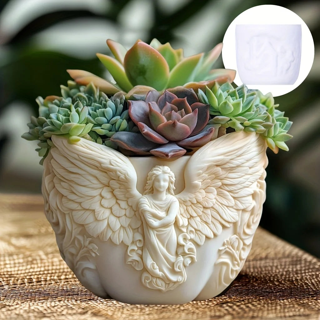 Cedar Sled Santa 3D Silicone Mold – Candle, Resin, & Succulent Pot DIY