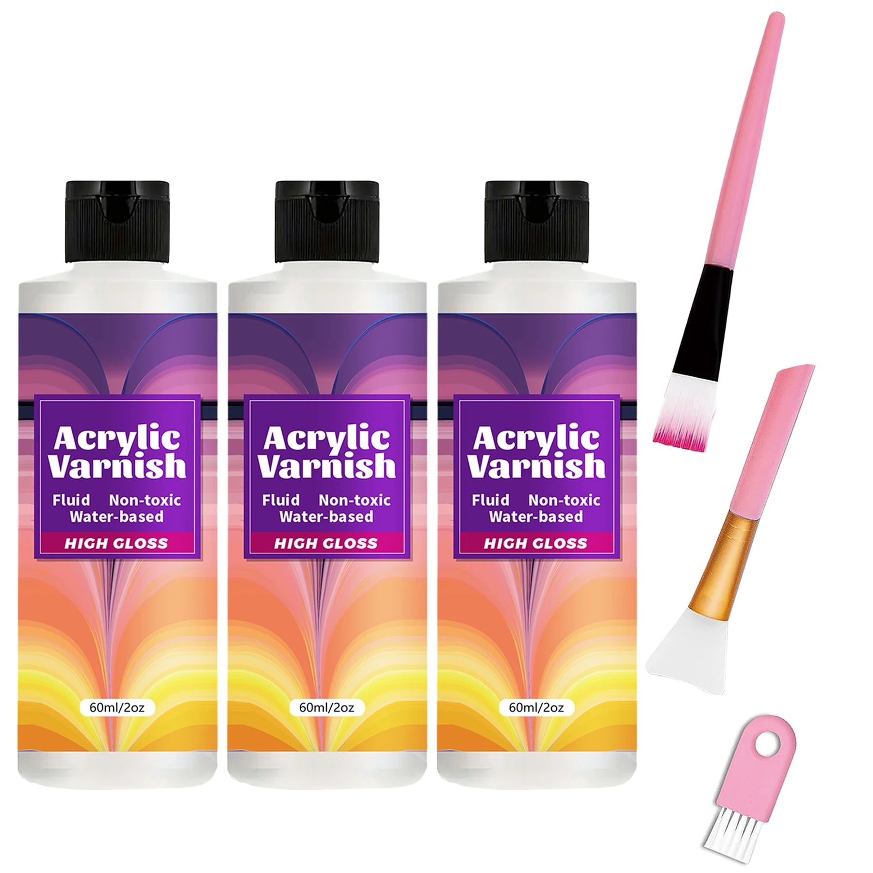 200ML Acrylic Varnish – High Gloss Clear Protective Sealant for Paintings & Crafts