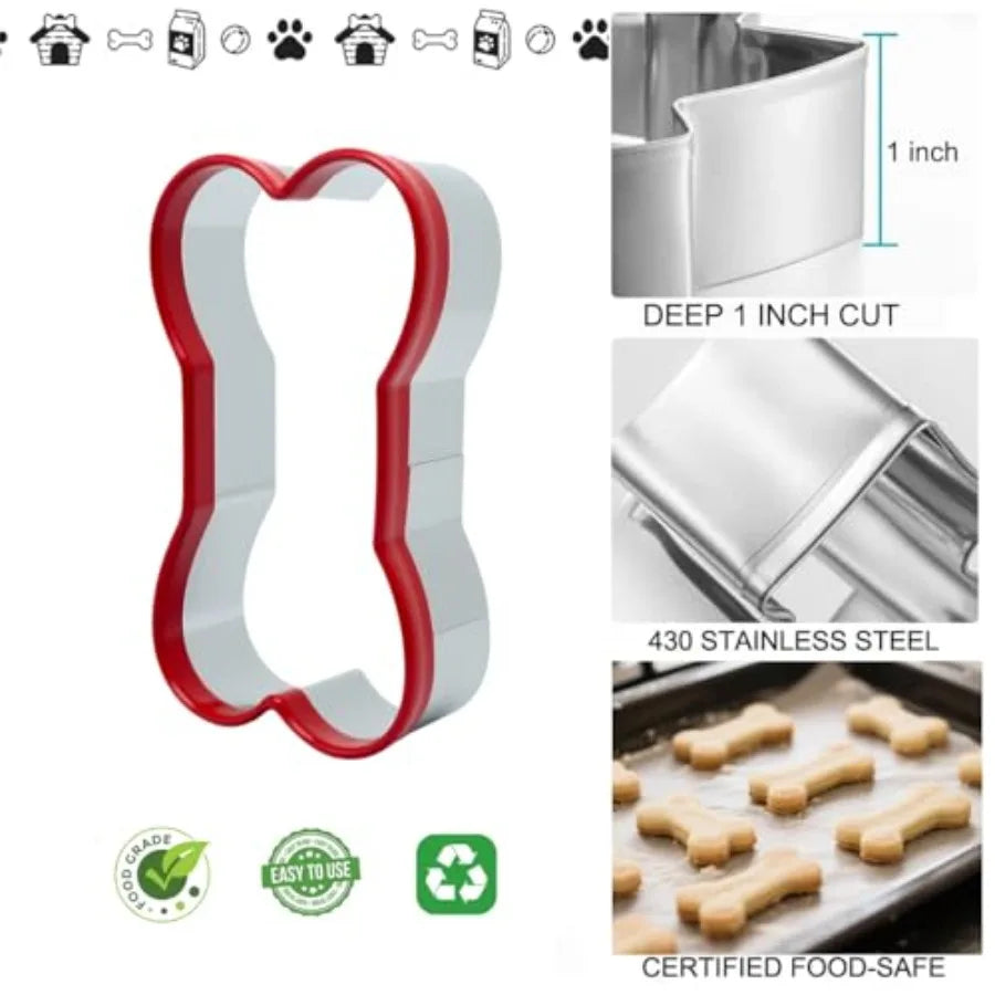 Dog Bone Shapes Cookie Cutters