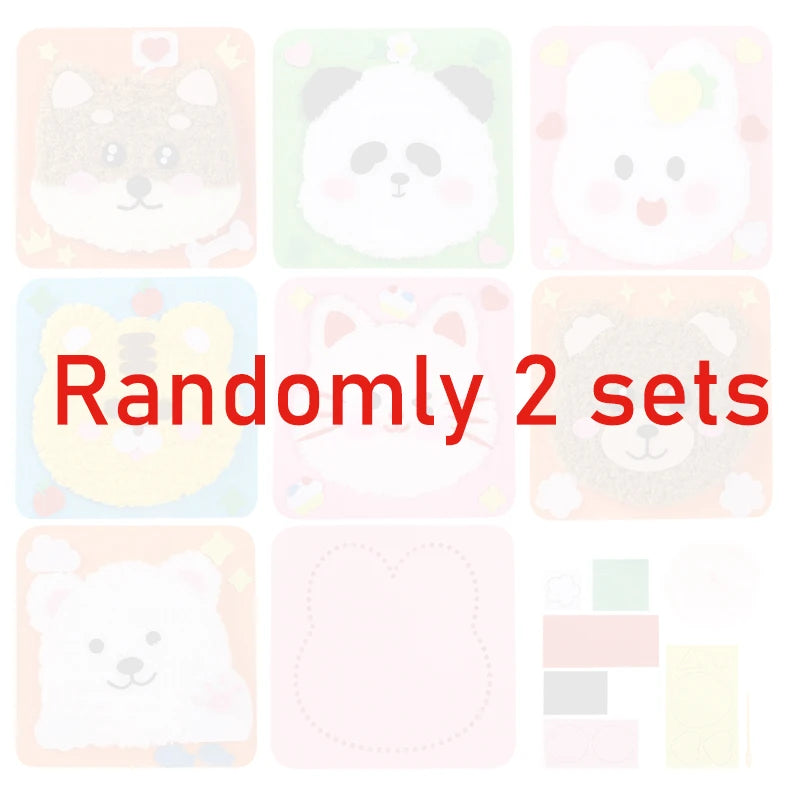 Beginner Kids Sewing Kit – DIY Embroidery & Felt Animal Dolls