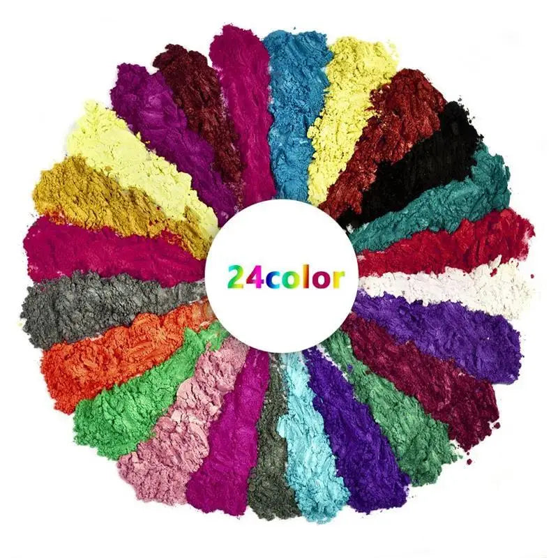 Pearlescent Mica Pigments – Resin Dye Powder Set