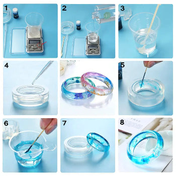 16-Style Epoxy Resin Mold Kit – Silicone Jewelry Casting Set for DIY Earrings