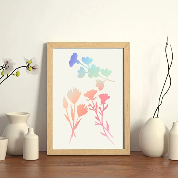 Butterfly Flower Leaf Stencil Set – 6pcs