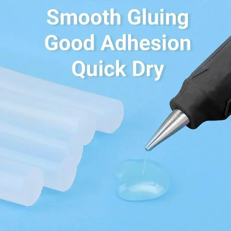 Strong Transparent Hot Melt Glue Sticks for Electric Glue Gun (1–100pcs)