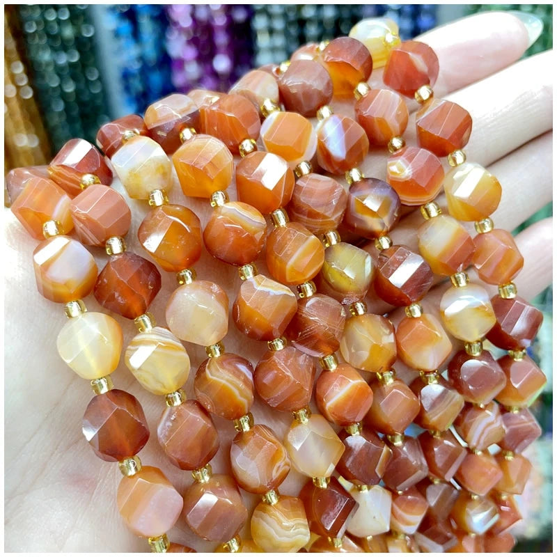 Natural Amethyst, Tiger Eye & Agate S-Shaped Gemstone Beads – DIY Jewelry Supplies