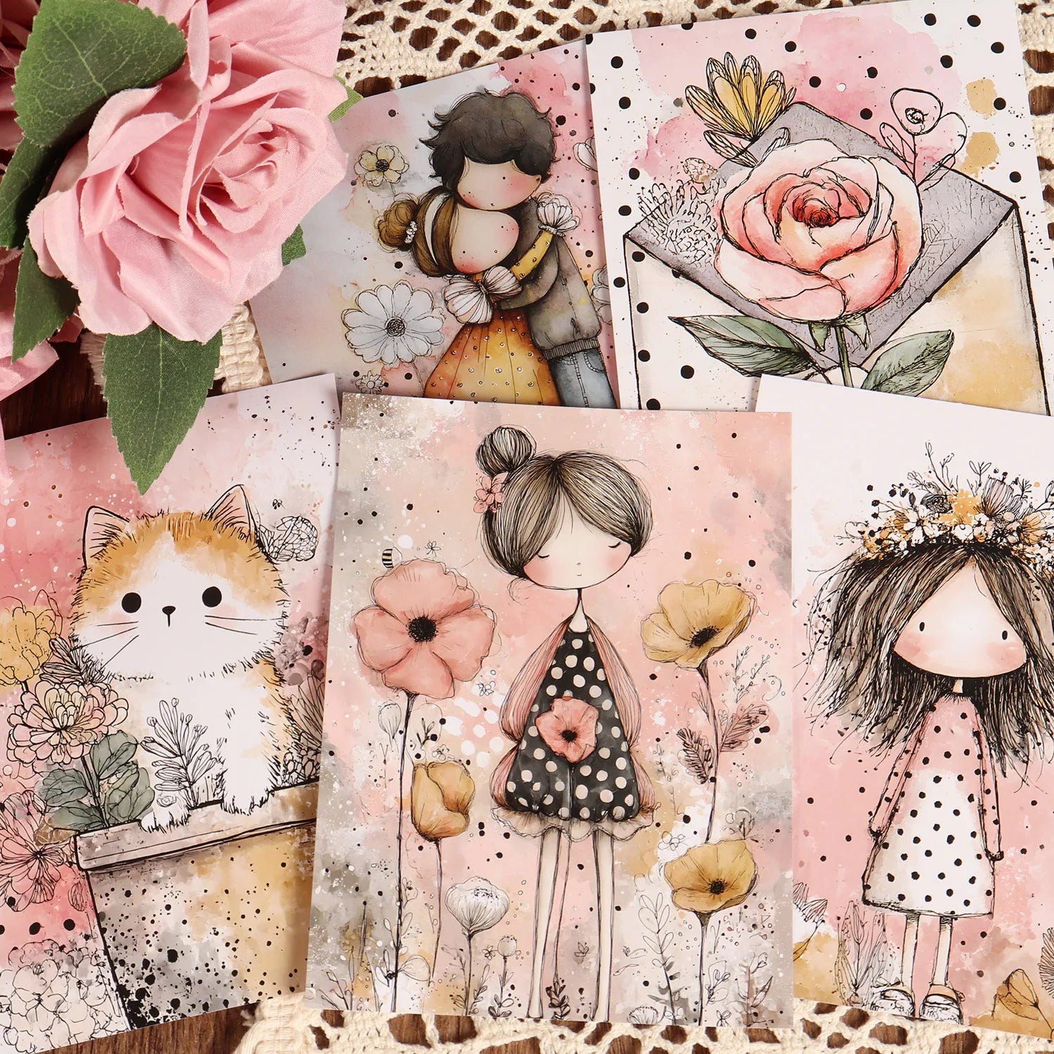 DIY Craft Paper Pack – 32 Sheets for Junk Journals, Scrapbooks & Home Crafts