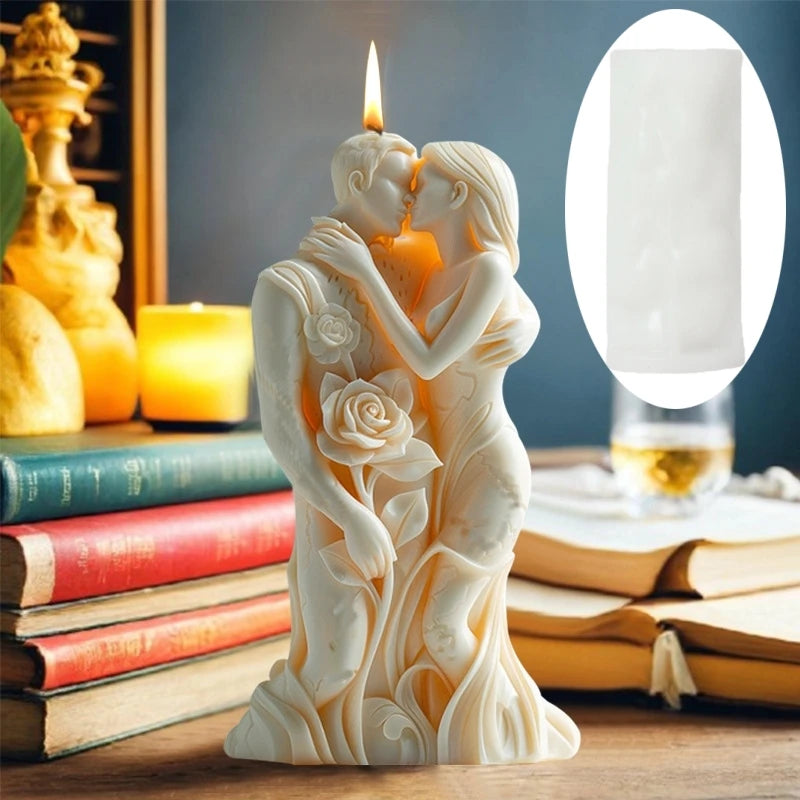 Couple Embossed Spherical Candle Mold