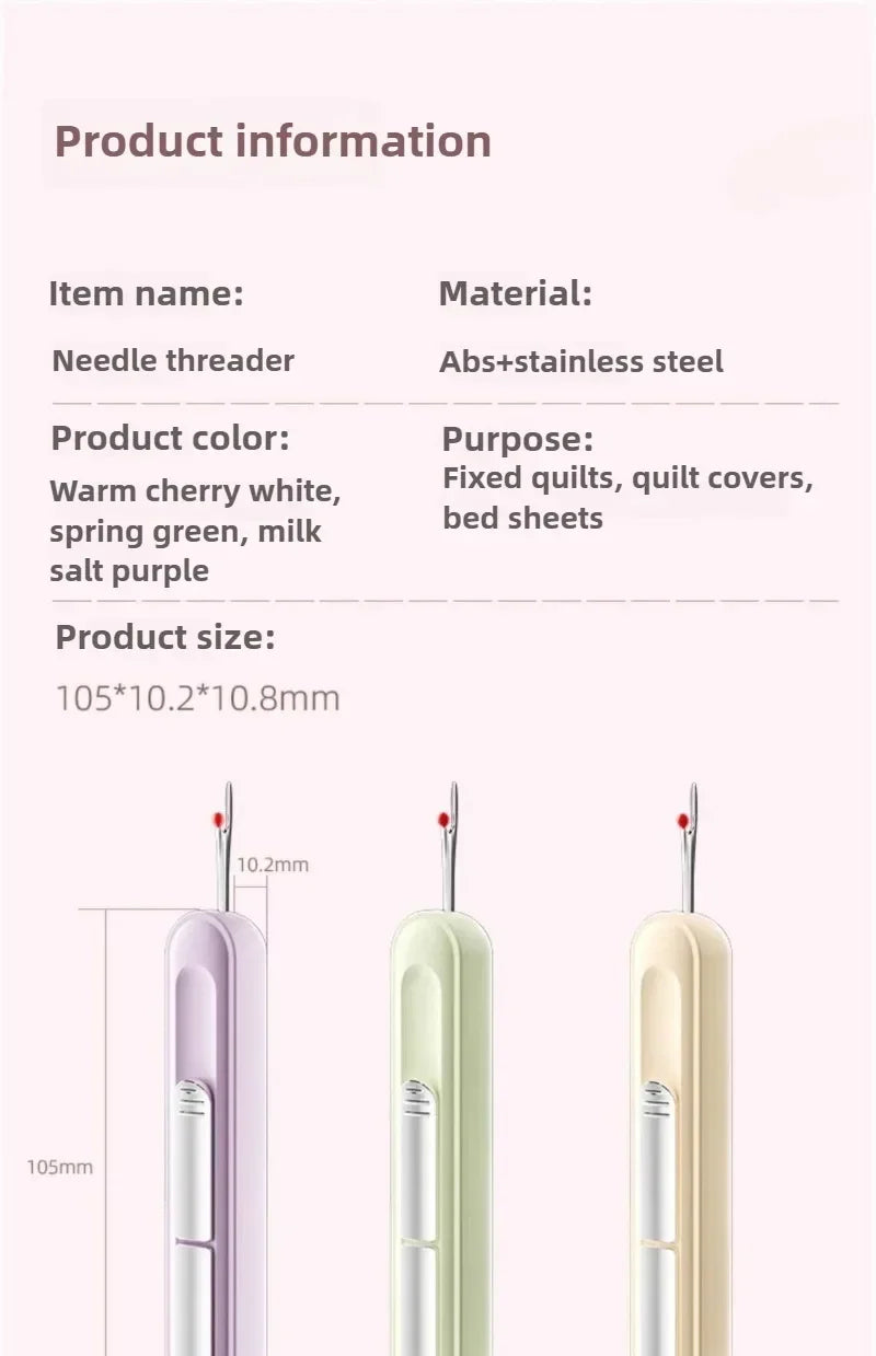 2 In 1 Needle Threader and Seam Ripper Tool
