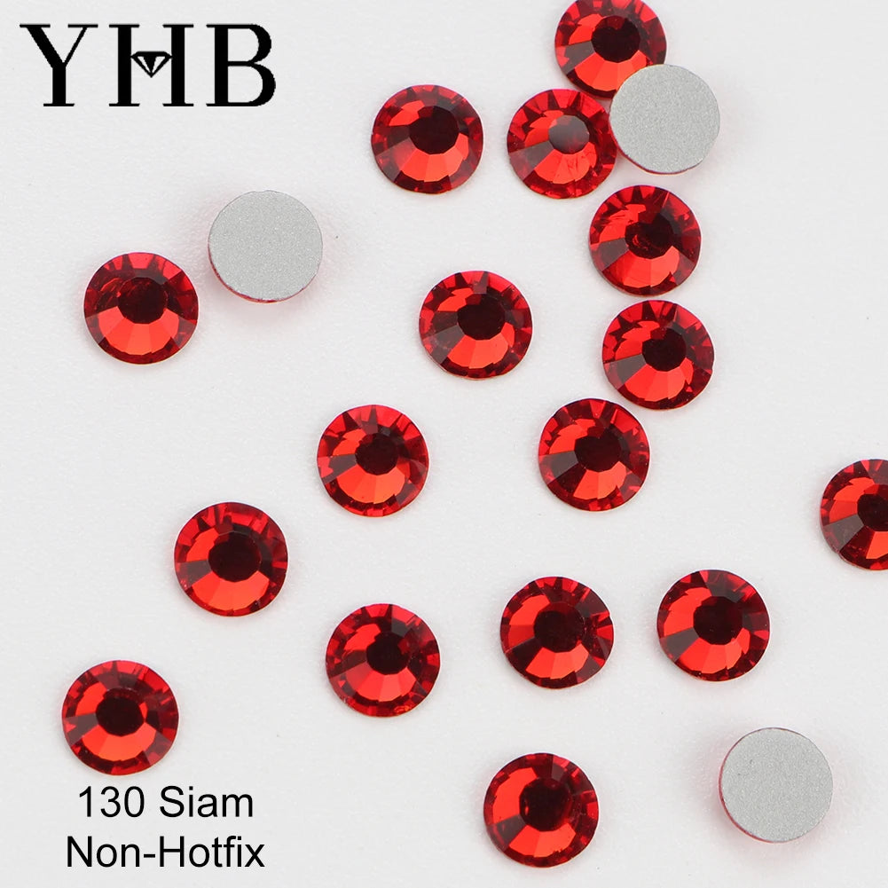 YHB Cold-Fix Crystal Rhinestones – 101–133 PCS for DIY Crafts