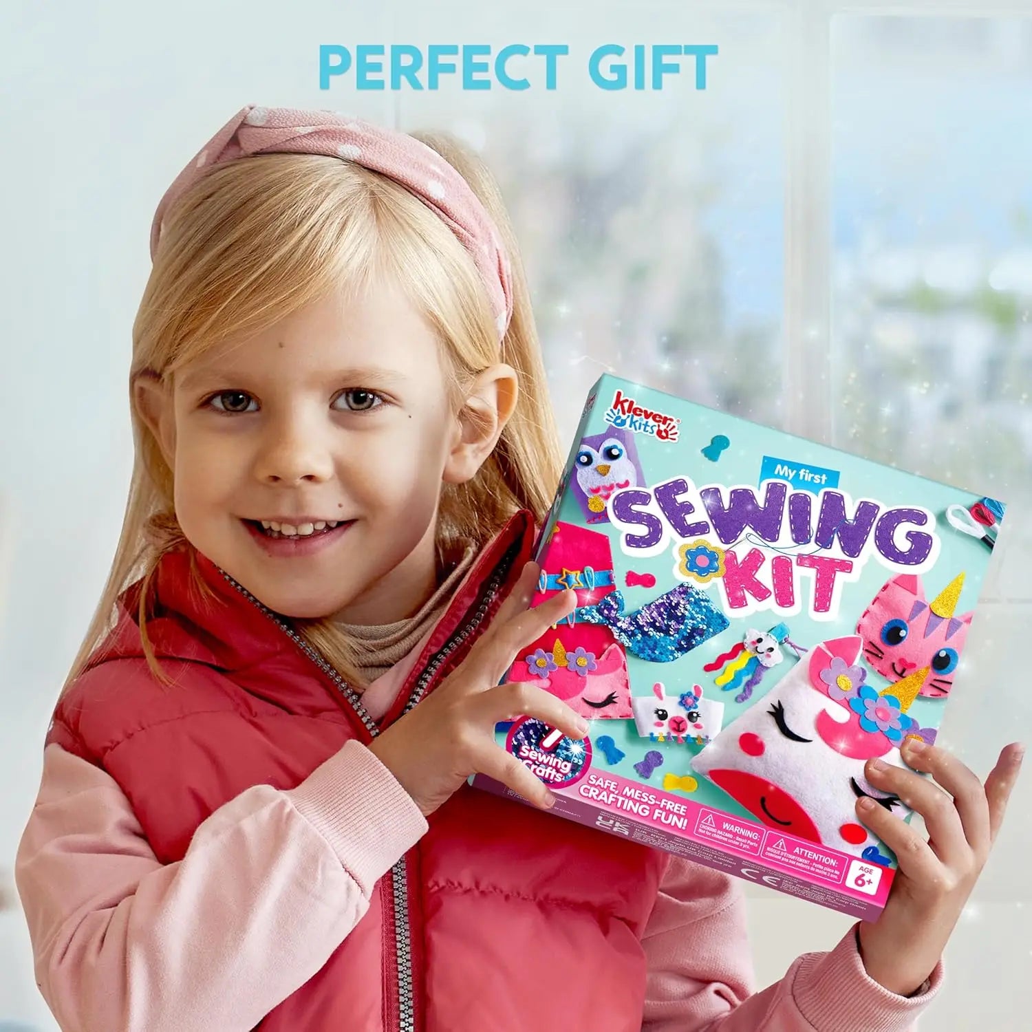 Kids My First Sewing Kit – 7 Easy DIY Projects (Unicorn & Mermaid)