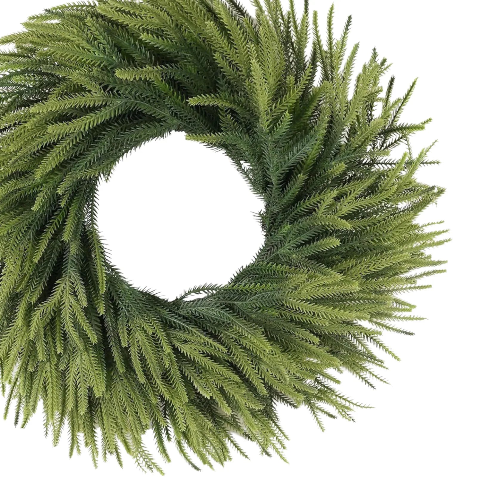 Norfolk Pine Wreath – Artificial Pine Cone & Flower Garland for Christmas & Weddings