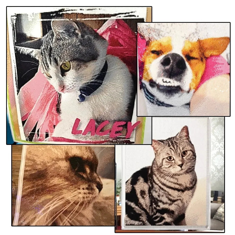 Cartoon Stitch Diamond Painting Kit – Full Round/Square Rhinestone Embroidery Art