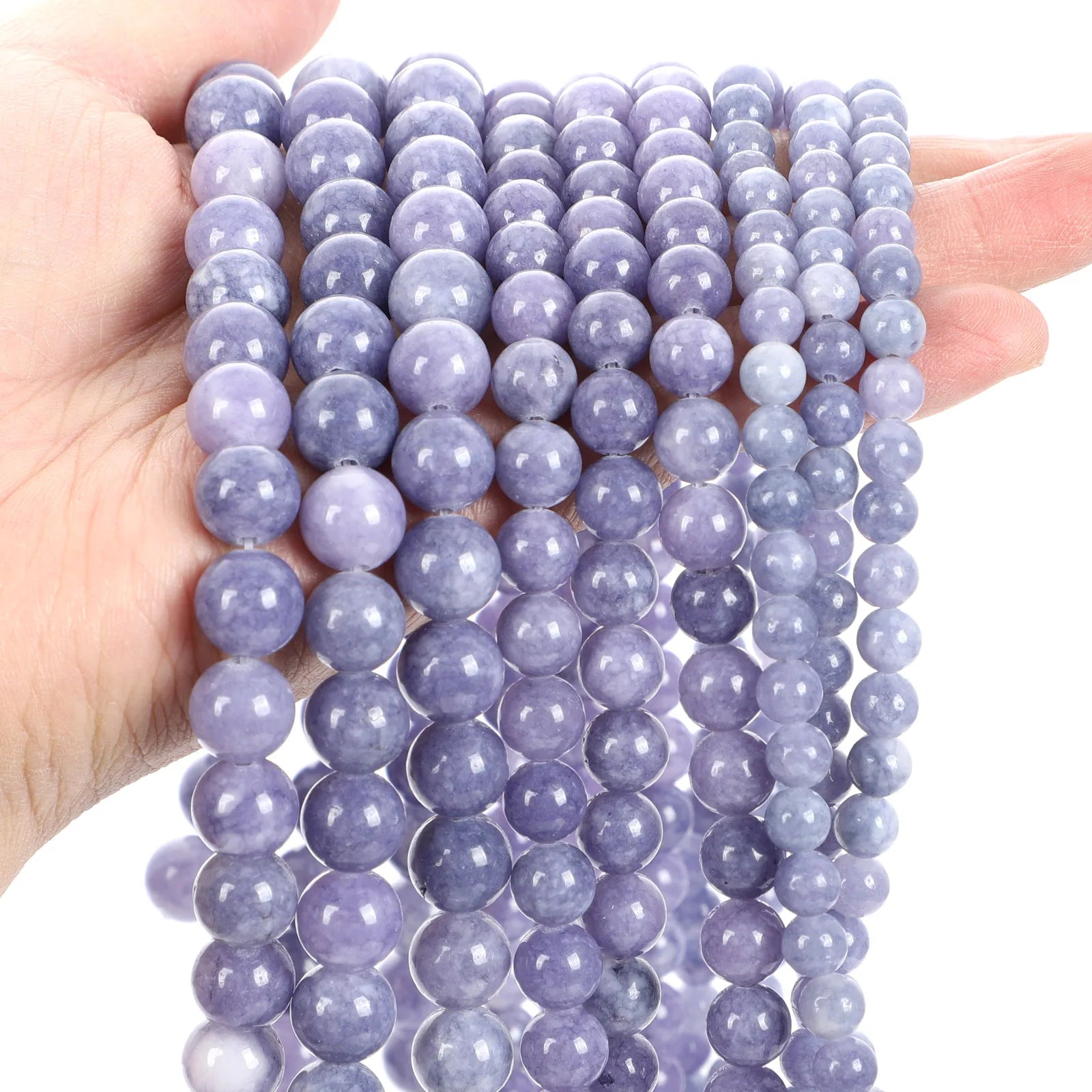 Purple Natural Stone Beads – Amethyst, Agate & Tourmaline for DIY Jewelry