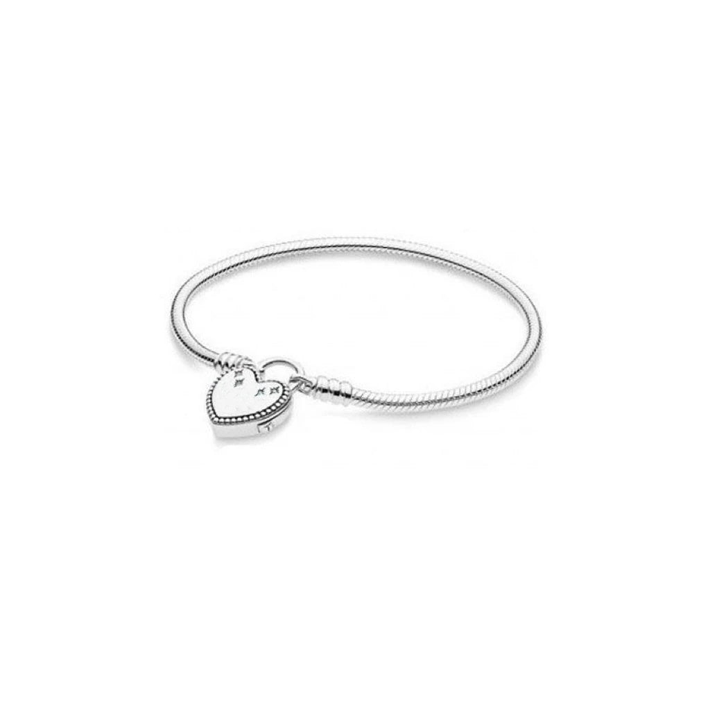 Adjustable 925 Sterling Silver Bracelet – DIY Fashion Charm Jewelry for Women