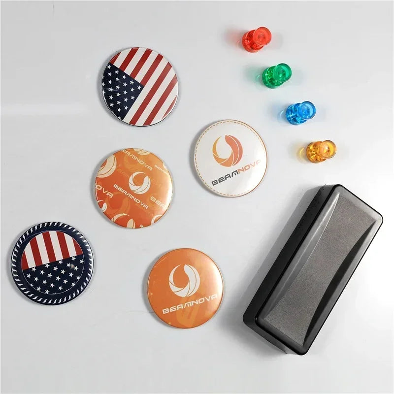 50/100pcs DIY Magnet Badge Button Parts