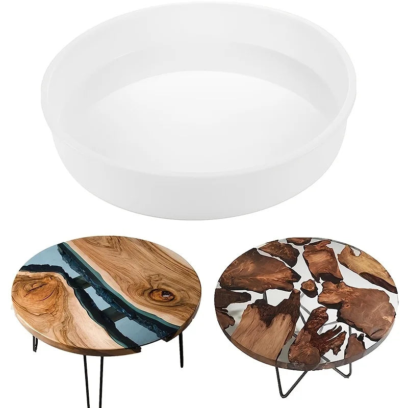 Large Oversize Round Resin Mold for Epoxy Tables & Boards