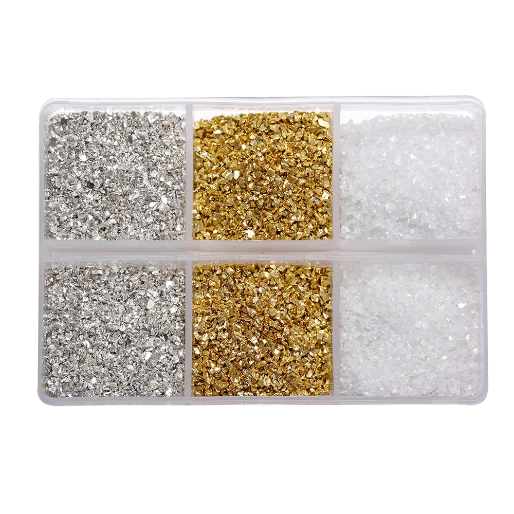 30g Crushed Glass Stones – Irregular Resin Fillers for DIY Epoxy Crafts & Nail Art