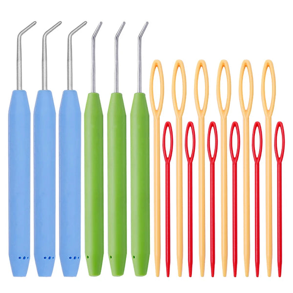 6pcs Knit Loom Hook & Needle Set – Random Colors