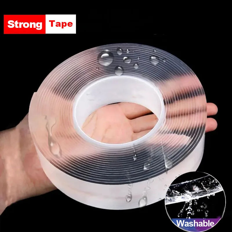 Nano Tape Super Strong Double-Sided Adhesive – Reusable & Waterproof