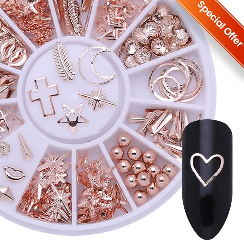 7-Grid Mixed Pearl Nail Art Decorations