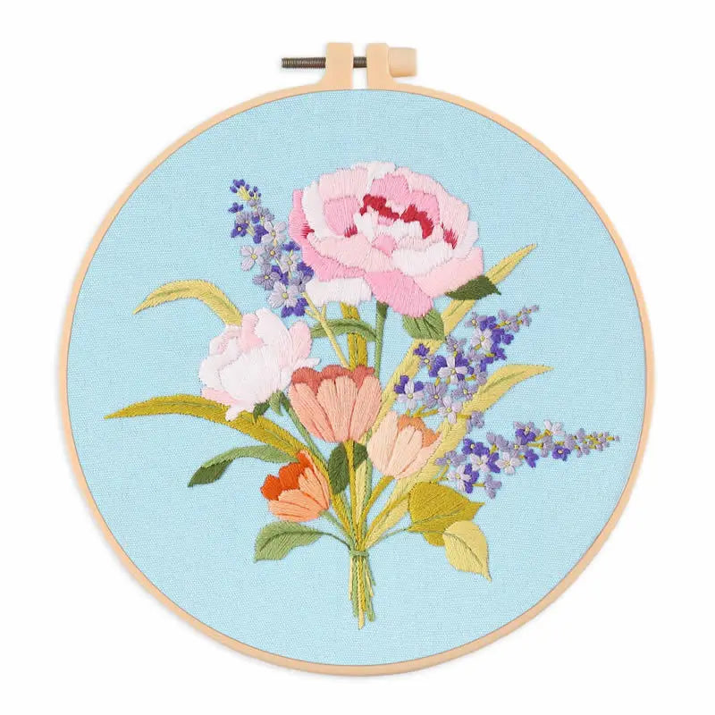 Embroidery Kit for Beginners – Fabric Cross Stitch Kit for Adults DIY