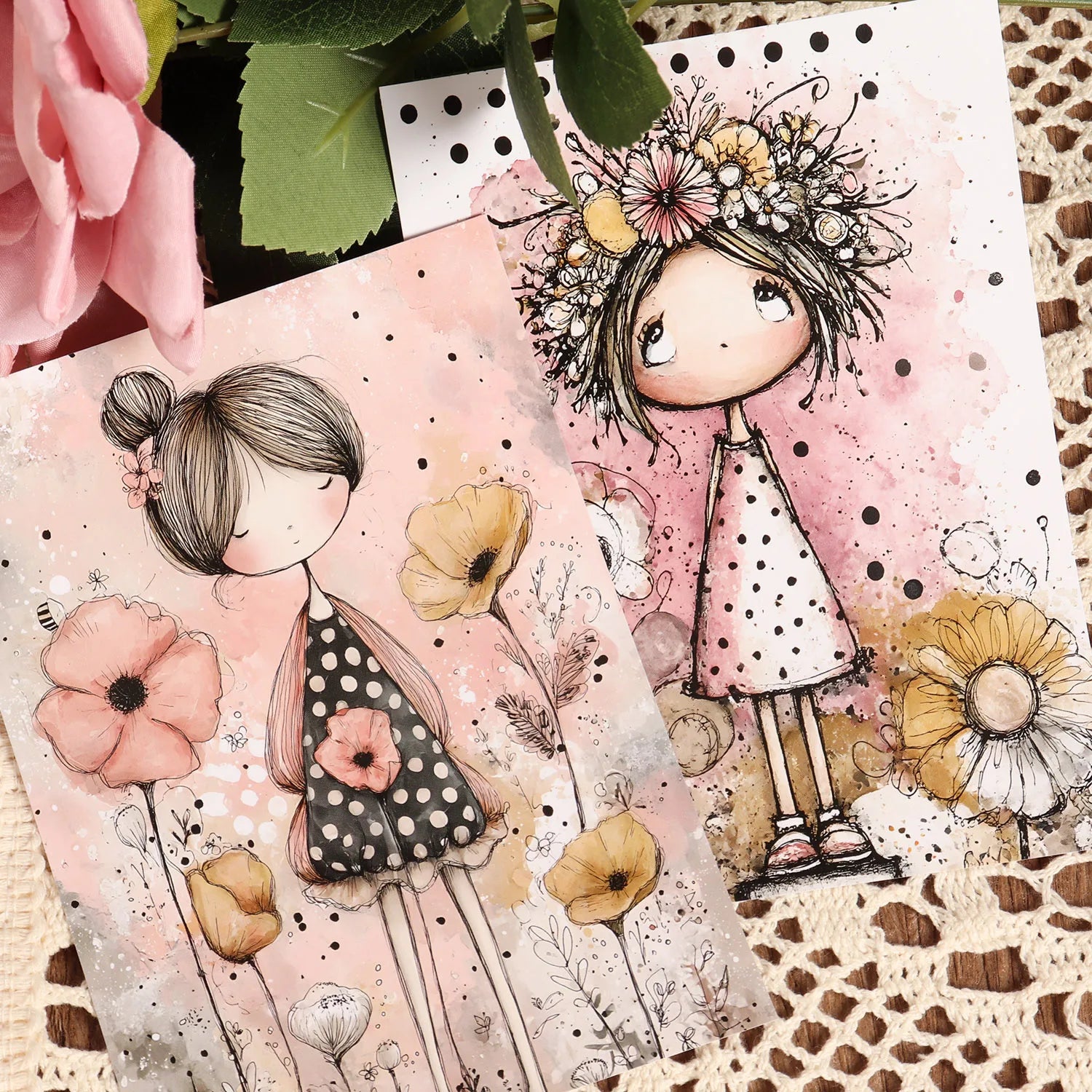 DIY Craft Paper Pack – 32 Sheets for Junk Journals, Scrapbooks & Home Crafts