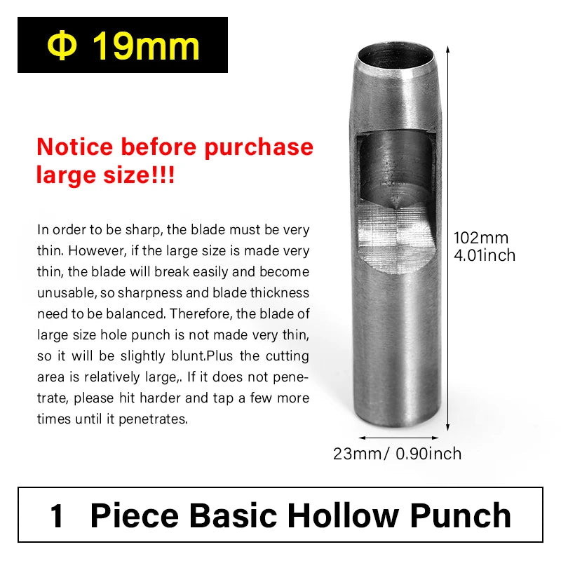 Leather Hollow Punch Tools